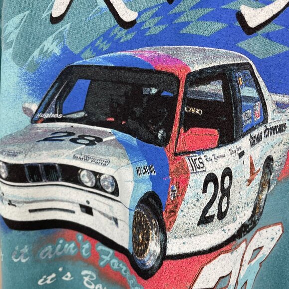 Pacsun Auto Racing Sweatshirt Top Unisex M Foreign Stock Car Graphic Fleece #28 - Picture 4 of 11
